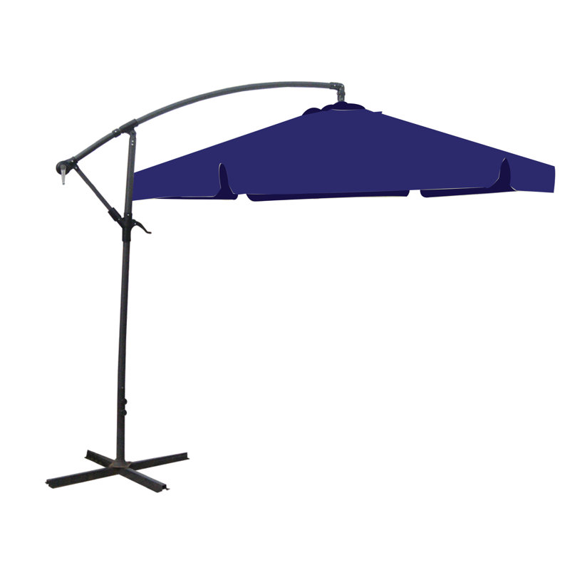 280cm Tilt Cantilever Parasol, Blue