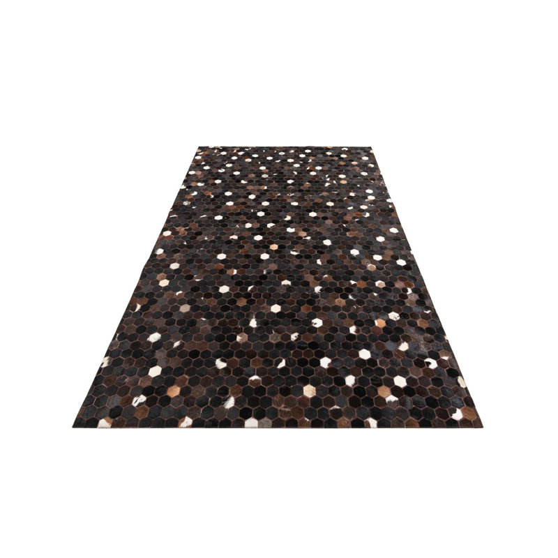Tapis brun chocolat Jed