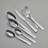 RHODA 18/0 Stainless Steel Mirror 42 Pieces Flatware Set with Buffet