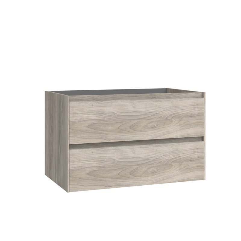 Perla 31.1" Wall Mounted Single Bathroom Vanity Base Only, Gray Pine