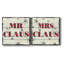 Mr. Claus - Ensemble de 2 reproductions sur toiles tendues-193204675
