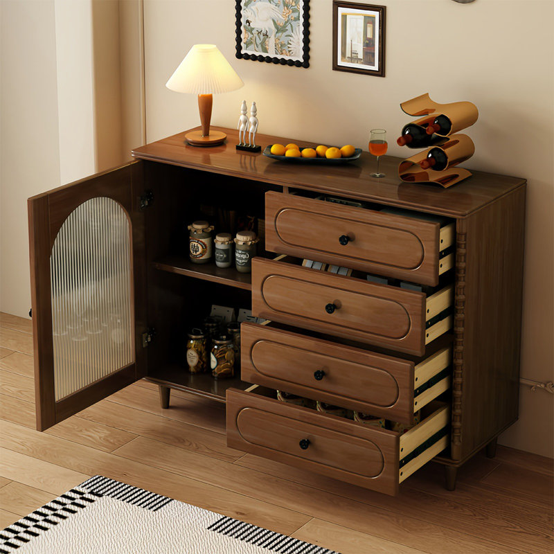 Buffet de rangement de style nordique, Noyer
