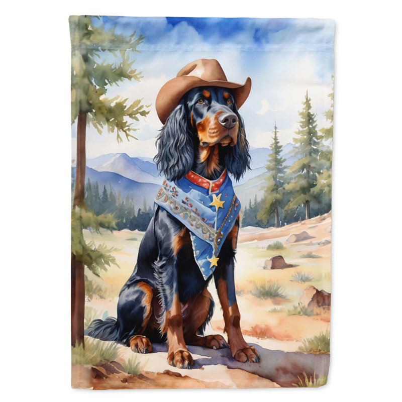 Drapeau Cowboy Welcome Garden, Setter Gordon