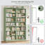 Bibliothèque Beetner H 84 po x l 46 po, bibliothèque standard à 7 niveaux, 14 cubes-794339037-782534937