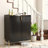 2 Doors Home Wine Bar Cabinet With Wine Rack & Adjustable Storage Shelf, Modern Sideboard With Soft-Closing Hinge, Dinning Room Buffet Cabinet, Liquor Cabinet Kitchen, Living Room Coffee Cart-1629174197