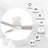 44" Furness 3 - Blade Flush Mount Ceiling Fan without Light-413853494