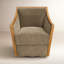 Fauteuil pivotant de 27 po de large Nanette Mortola CAL117-1618525286