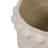 Dakota Fields Eco-Friendly Ecomix Material Planters - Set Of 2 Paper Mache Bubble Rim, White, 13/20-Inch