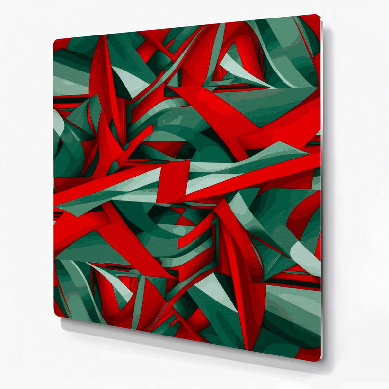 Art mural rouge Op Op 61