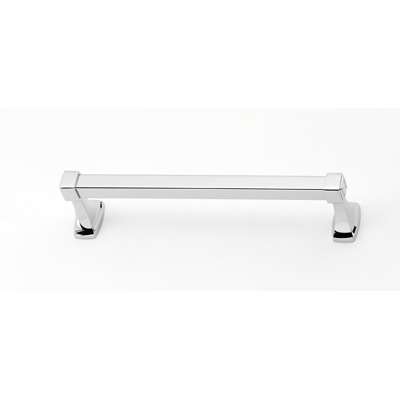 Cube 1 Wall Mounted Towel Bar, Polished Chrome