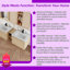 Meuble-lavabo mural 68 po avec lavabo en céramique et tablettes de rangement KD-250169367