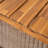 Outdoor Acacia Wood Dining Table Set With 1 Table And 1 Bench