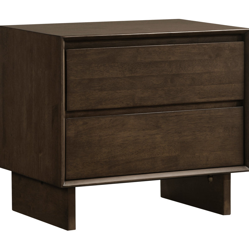Table de chevet brun chaud Hemlock