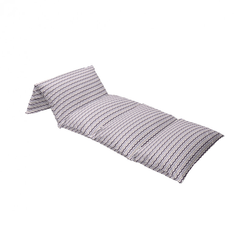 Housse de coussin d'extérieur Sea Ocean Wave Zig Zag, H 2 po x l 36 po x P 88 po
