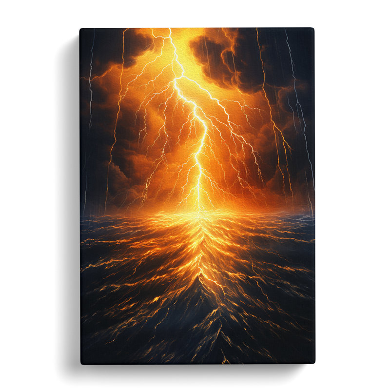 Lightning Modern - No Frame Print, 60cm H x 40cm W x 3cm D