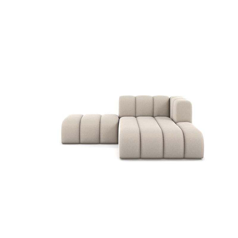 2 Seater Velvet Sectional