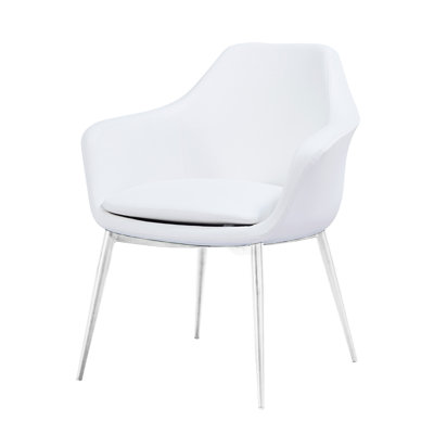 Teegan 19'' H Upholstered Metal Armchair