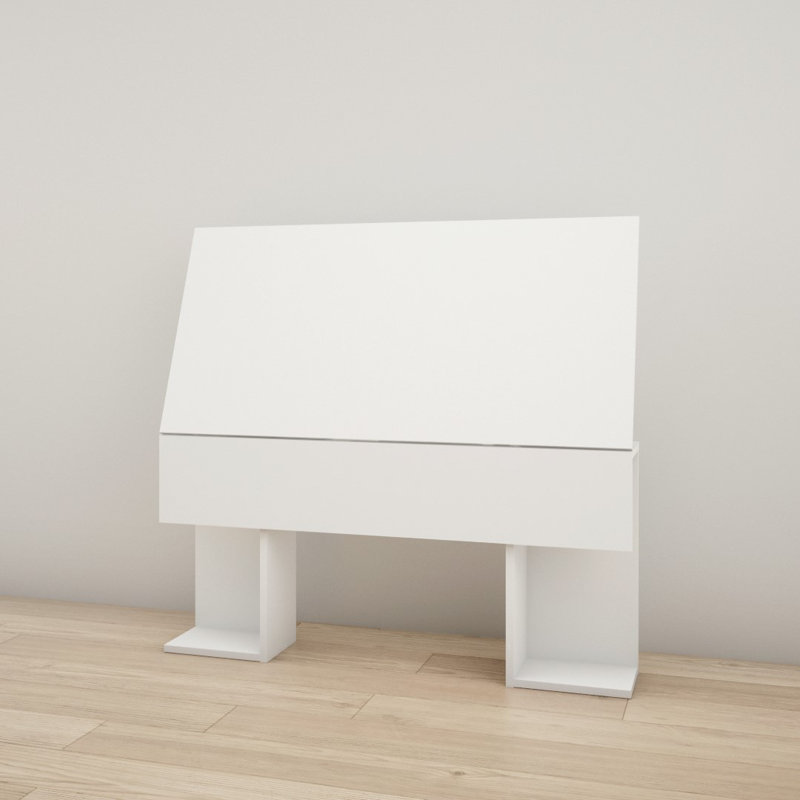 Tête de lit pour lit-bateau grand Clutton, Simple, Blanc