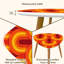 Ensemble de 2 tables basses gigognes Triangle