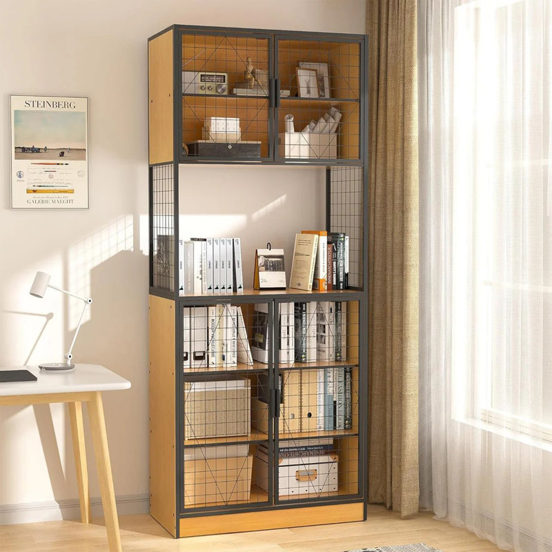 Armoire de cuisine avec porte et four à micro-ondes