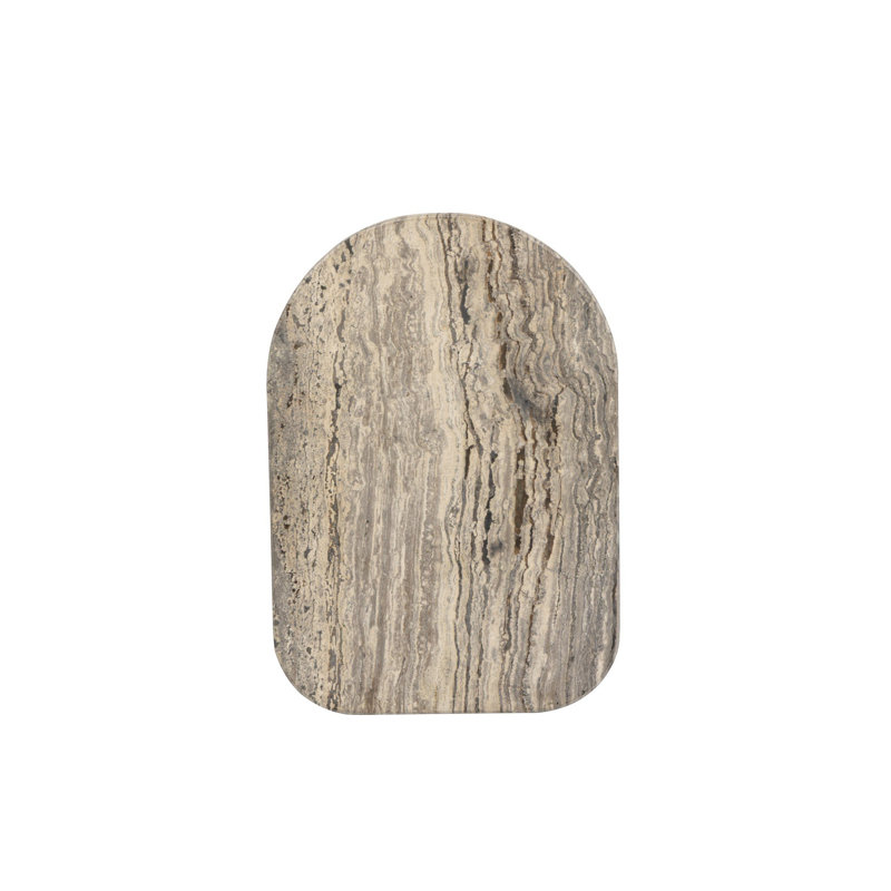 Pixie End Table-Grey Stripe Travertine