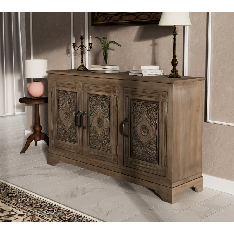 Berlene 59'' Solid Wood Sideboard