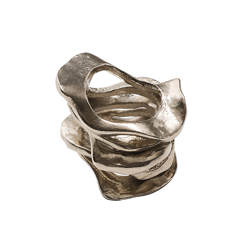 Flux Napkin Ring, Silver