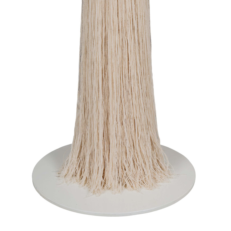Lampe sur pied en coton blanc Samba