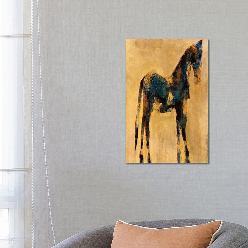 Indigo - Painting on Canvas, Wrapped Canvas, 66.04 cm H x 45.72 cm W x 1.91 cm D