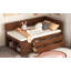 Lit de jour simple avec tiroirs et tablettes-130125432
