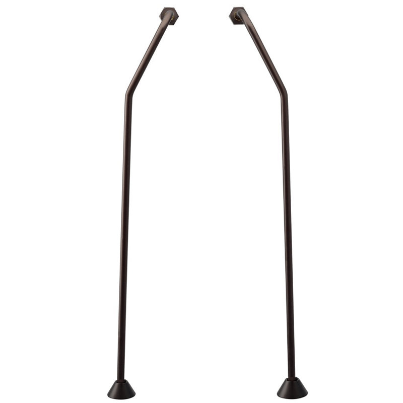 Clawfoot Tub Double Offset Supply Lines, Oil Rubbed Bronze