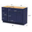 Base de meuble-lavabo simple 48 po seulement-93719214