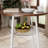 3-Piece Bar Table Set With 2 Bar Stools – Modern Pub Table With Backrests & Storage Shelf