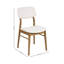 Coffelt 47cm H Upholstered Upholstered Back Side Chair in Cream