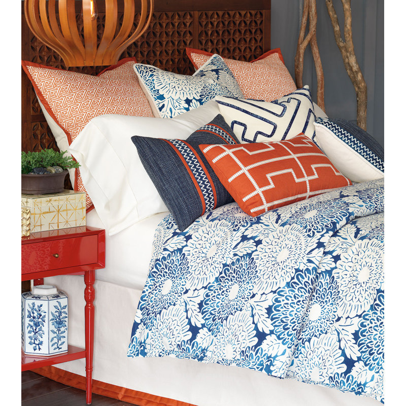 Indira Duvet Cover, King Duvet Cover + 4 Shams + 1 Bed Pillow + 1 Bed 