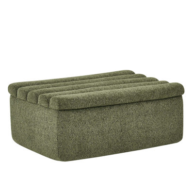 Repose-pieds rembourré polyvalent en chenille pour canapé modulaire, siège compact et confortable