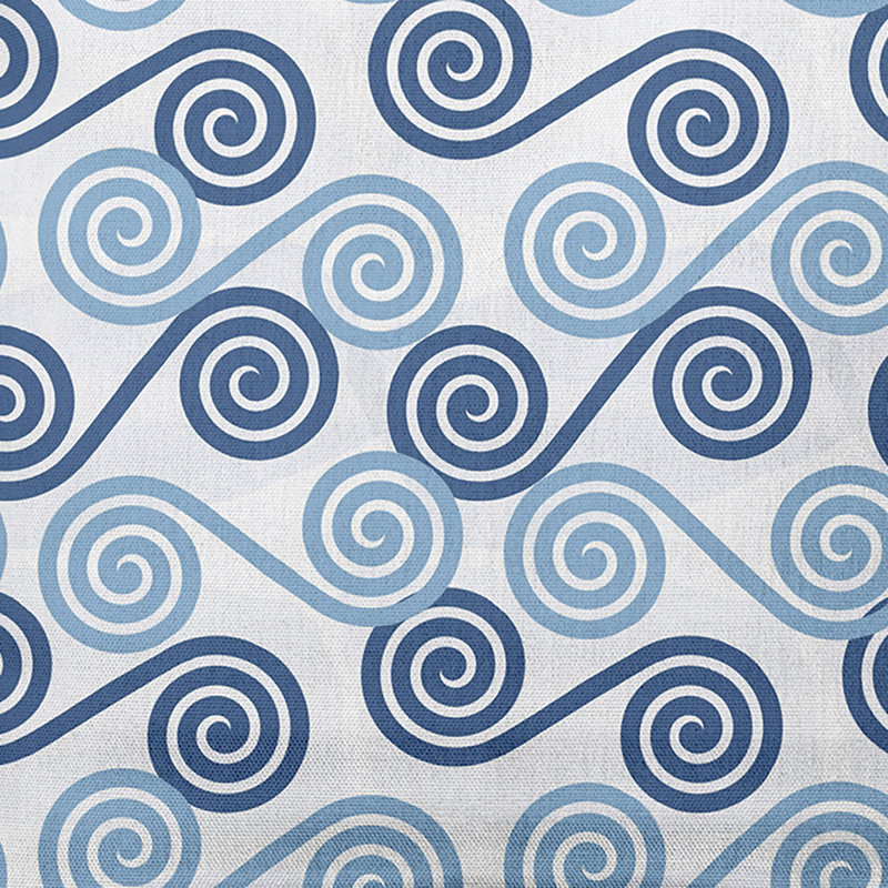Housse et insert de coussin carré Intercoastal Waterway Rip Curl, Bleu, H 18 po x l 18 po