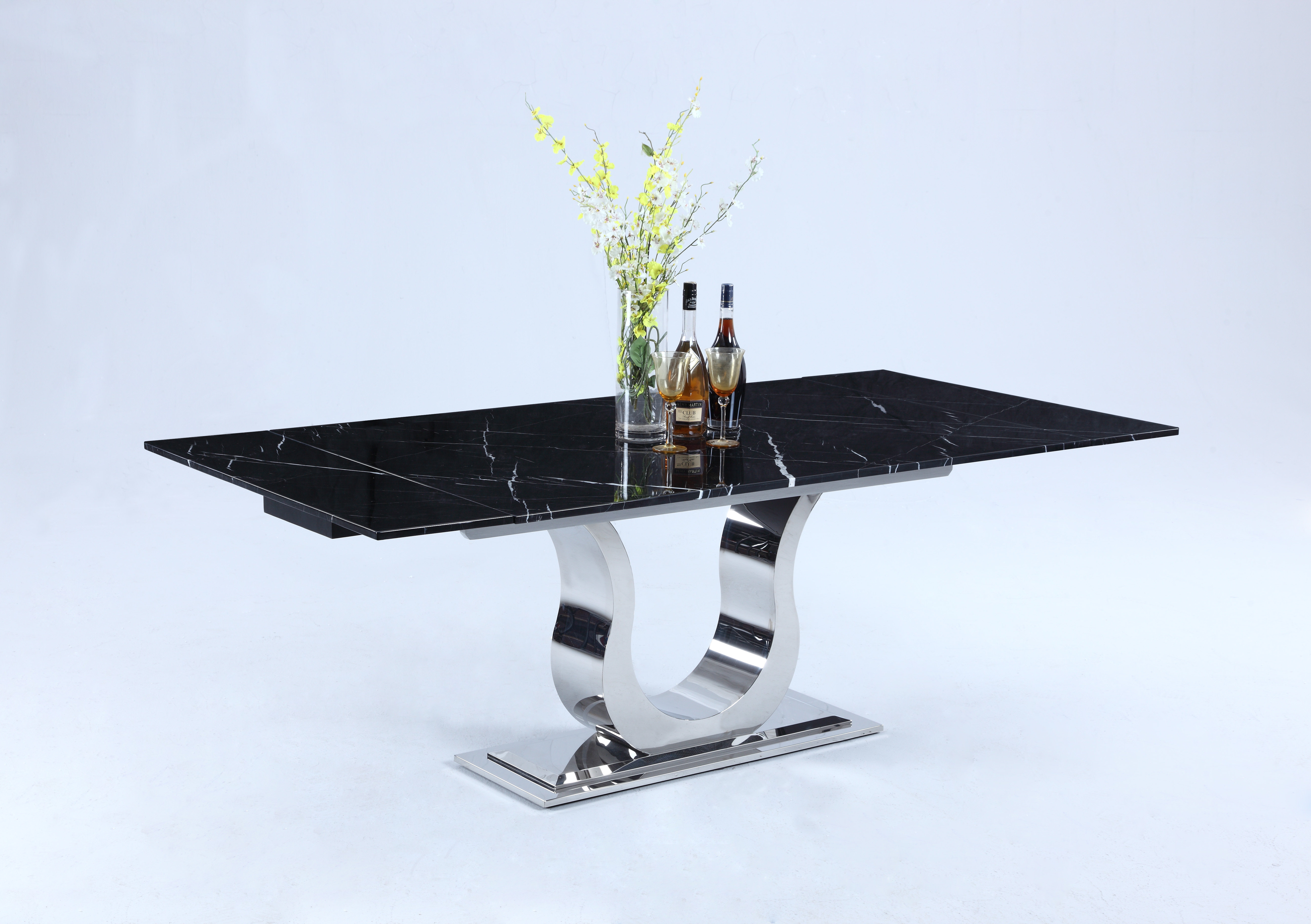 Willa Arlo Interiors Nadine Extendable Marble Dining Table Wayfair