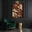 Art abstrait sur toile 10 formes abstraites brunes-514181069