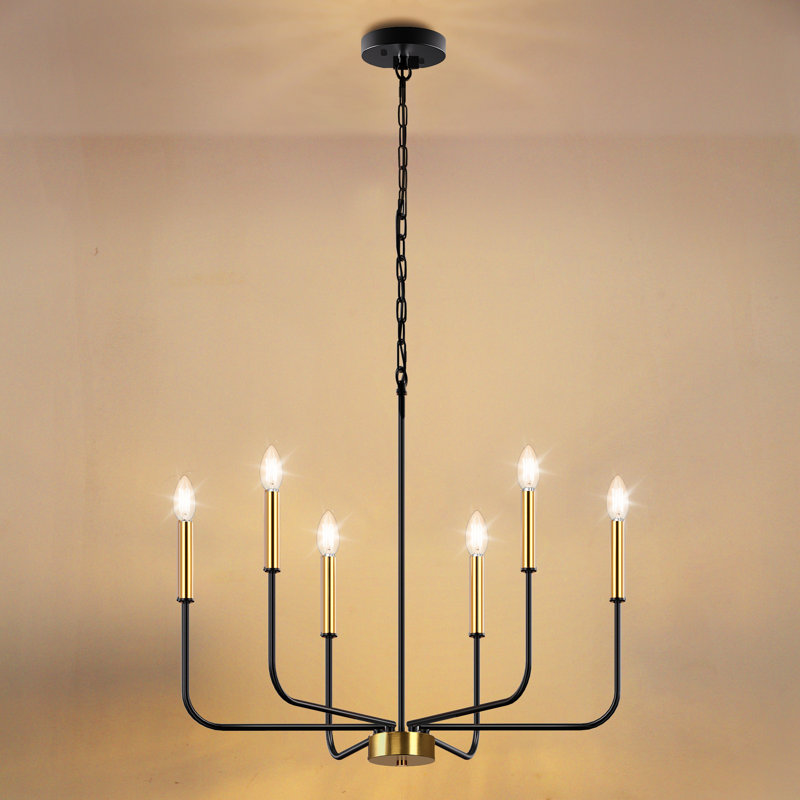 26'' Dimmable Classic / Traditional Chandelier, 6-Light