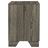 2-drawer Nightstand Bedside Table Brown Oak