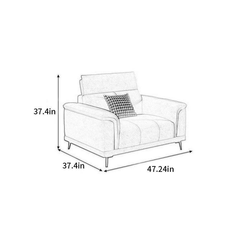 Modern and simple straight-row sofa