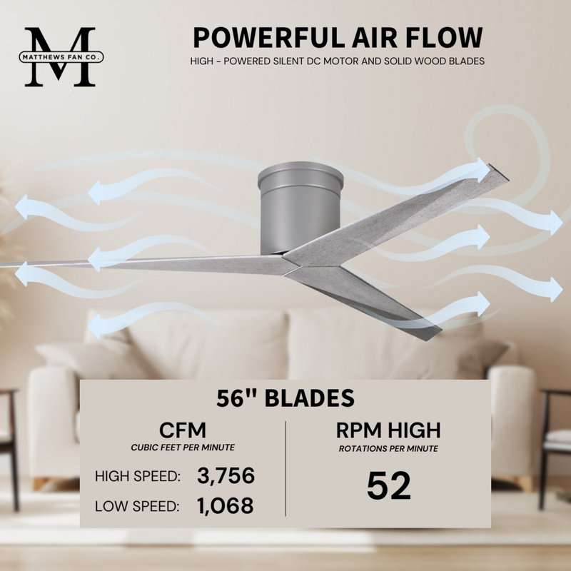 Eliza Ceiling Fan, Barn Wood Tone, Brushed Nickel