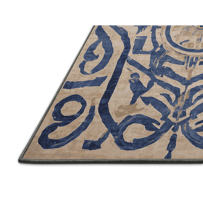 Tapis gris soyeux et moelleux, Carré 6 pi