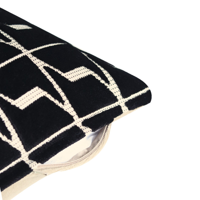 Housse de coussin Palette, Noir