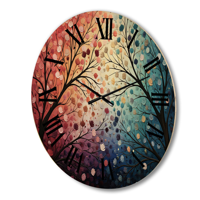Horloge murale surdimensionnée en bois, Moyenne
