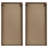 16X32" Two-Tone Wall Decor With Leaf Ornamentation Art For Home