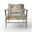 Chaise d'appoint rembourrée à encre liquide, univers liquide avec touche d'or IV-1852583211