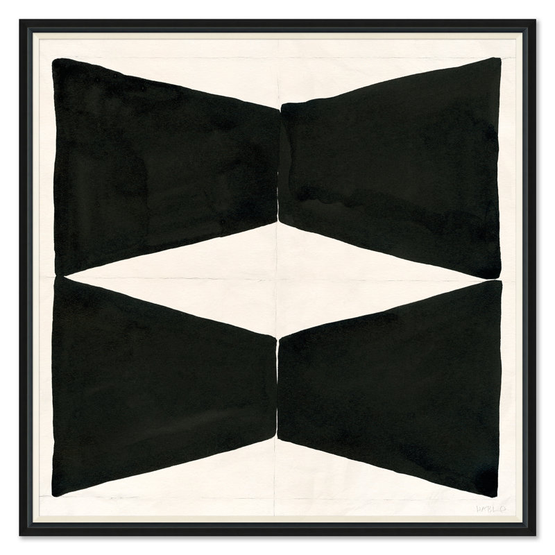 Sculptures (Var. 2) Print by Susan Hable, 43" H x 43" W, Black Framed