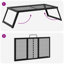 Vidaxl Foldable Camping Grill Folding Black Alloy Steel Outdoor Portable BBQ